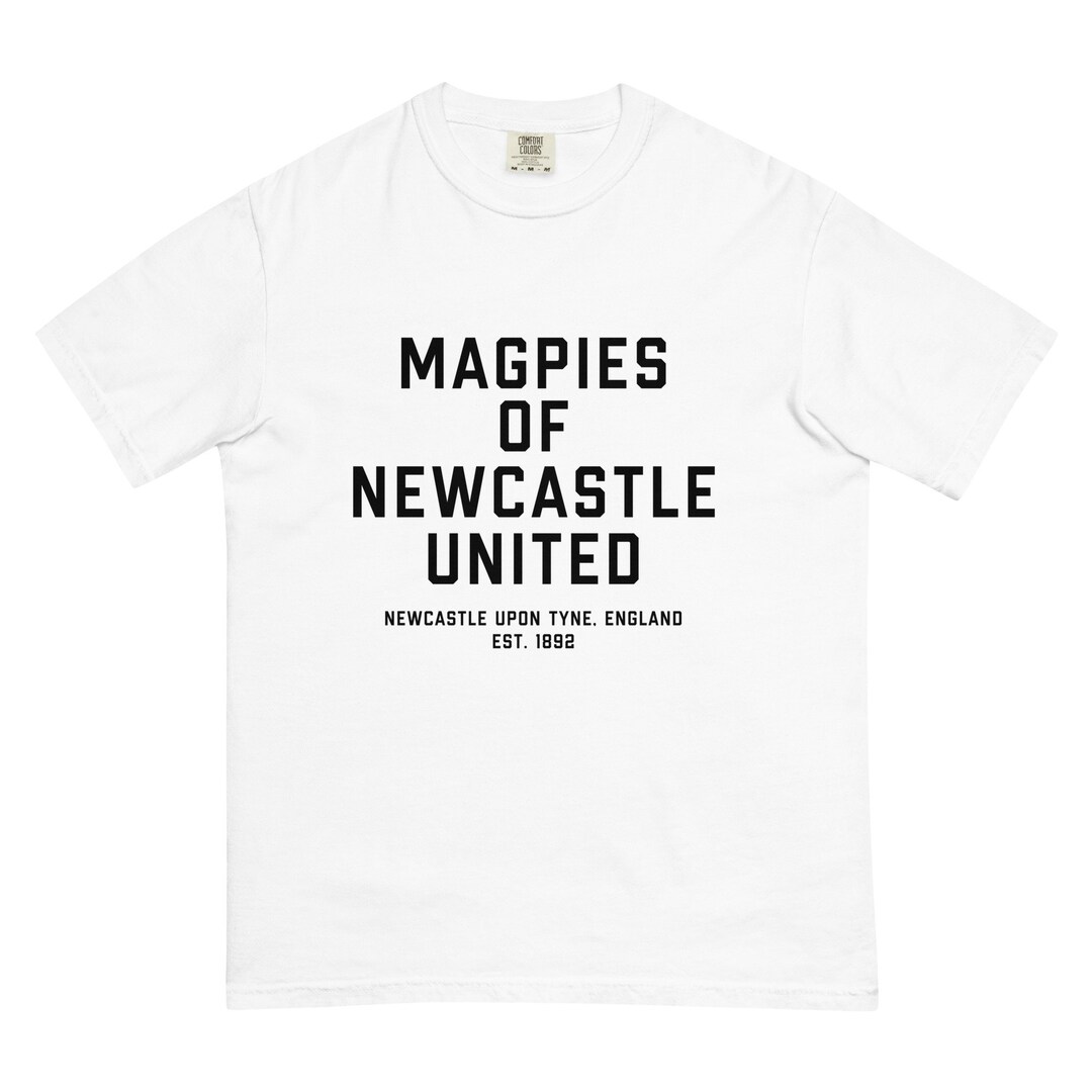 Newcastle City Tshirt Newcastle United Magpies Shirt Etsy