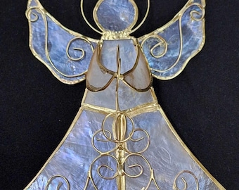 Capiz Ornaments | made from seashells mollusks | capiz dove | capiz angels