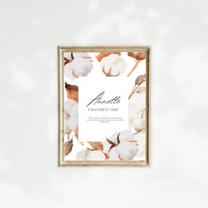 Cotton Fields personalised name meaning print, origin meaning print, Biblical Meaning, Custom name print, printable, personalised name print