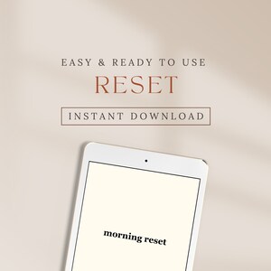 RESET | Morning Digital Planner