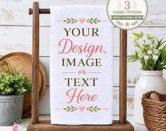 Custom Create Your Own Design Hand Kitchen Towel, Custom Kitchen Towel Decor Gift, Hostess Housewarming Gift, Gift For Her