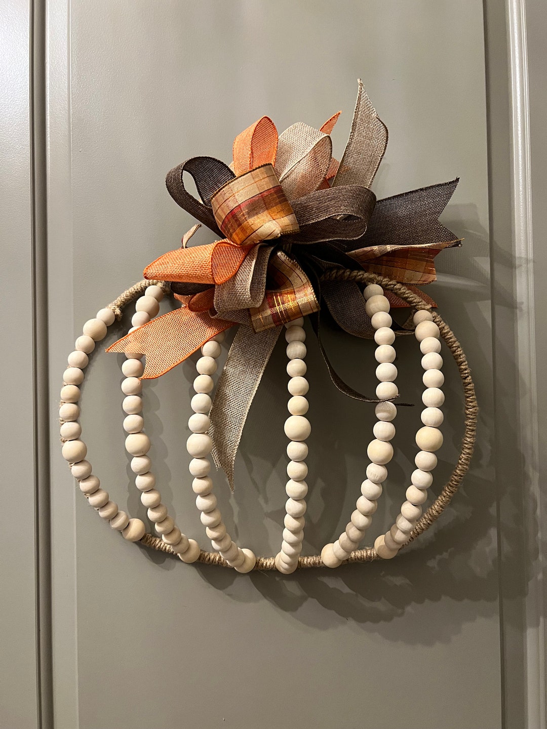 Beaded Pumpkin Wreath 3D Pumpkin Wreath With Natural Beads Etsy beaded-pumpkin-wreath-3d-pumpkin-wreath-with-natural-beads-etsy