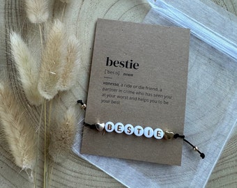 Armband personalisiert | Beste Freundin - BFF | Geschenk | Freundschaftsarmband - Bestie