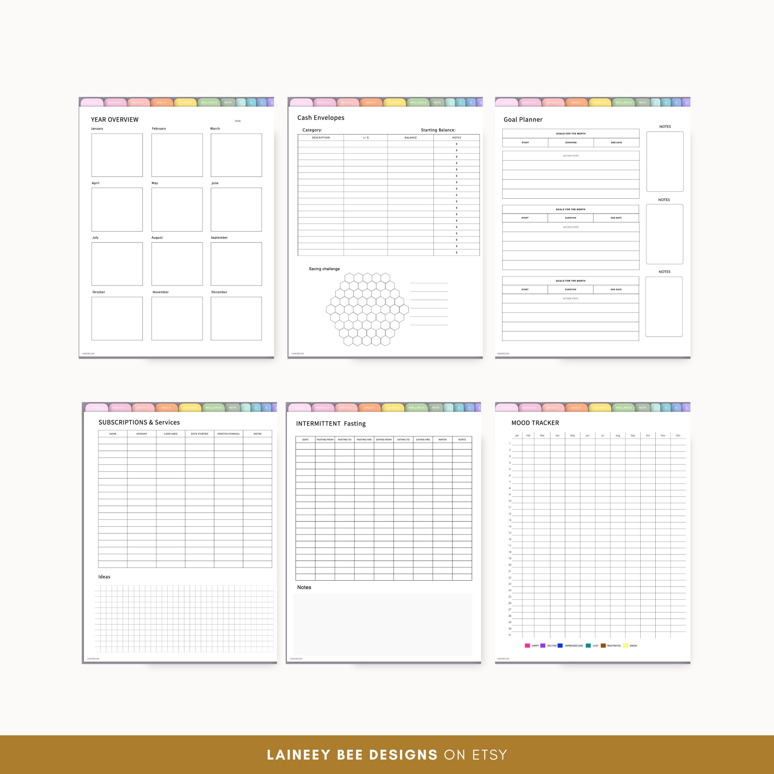 Digital Daily Planner Goodnotes Planner, Notability Planner, iPad