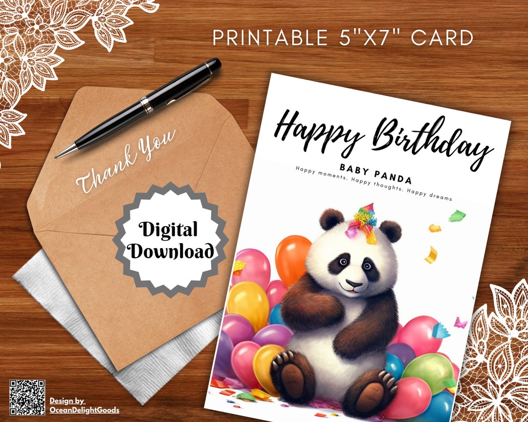 2 Printable Animal Birthday Cards Birthday Card Printable - Etsy