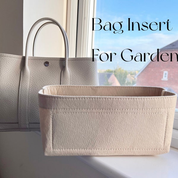 Bag Organiser Insert for Garden Party Tote, Felt Purse Organiser for Garden Party, Handbag Organiser for Garden, Purse Liner for Garden