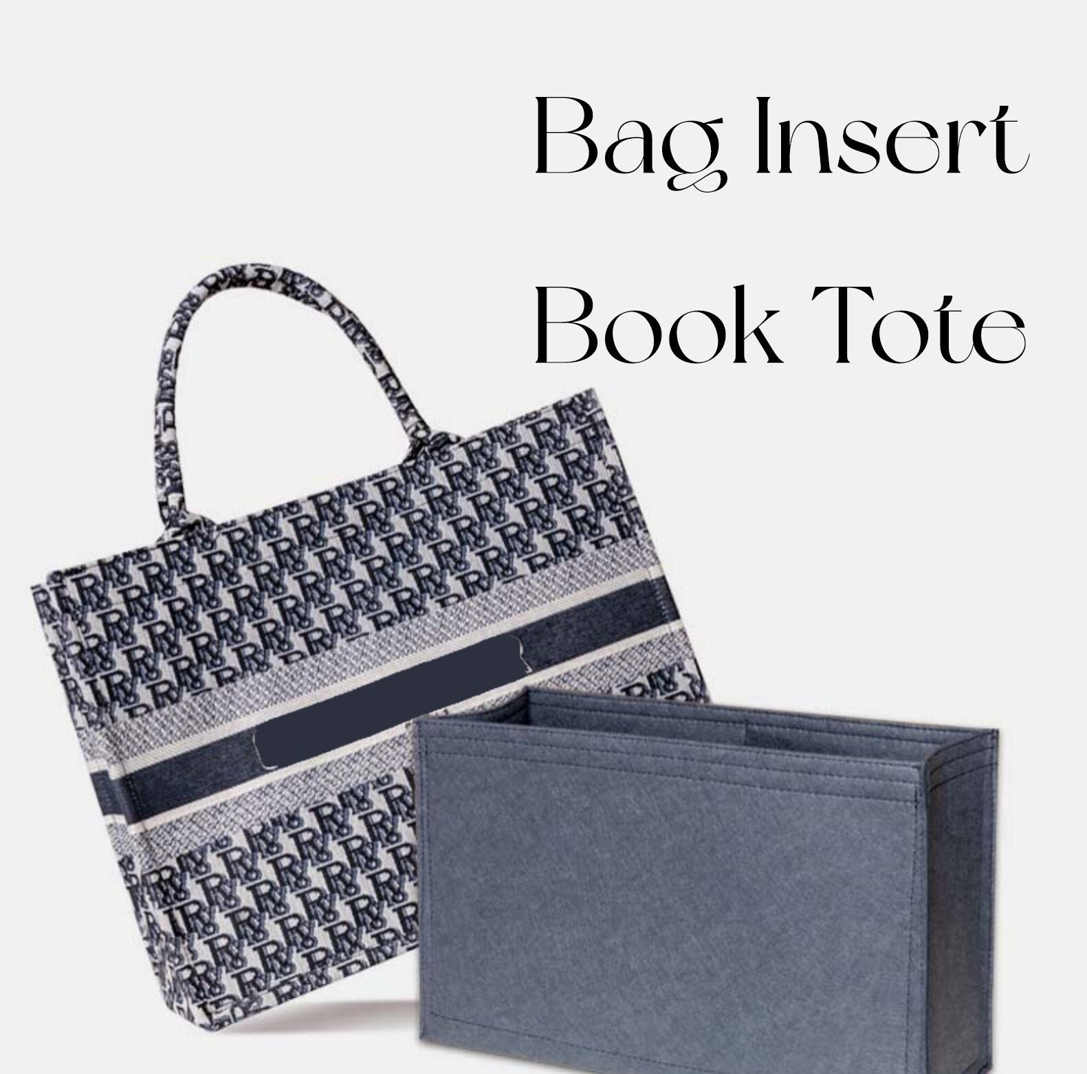 Purse Organizer for Dior Book Tote, Bag Organizer with Zipper Top Clos -  Zepmade