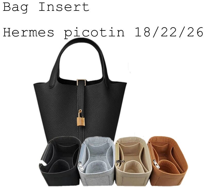 Bag Organiser Insert for Picotin 18/22/26 Felt Purse -  UK
