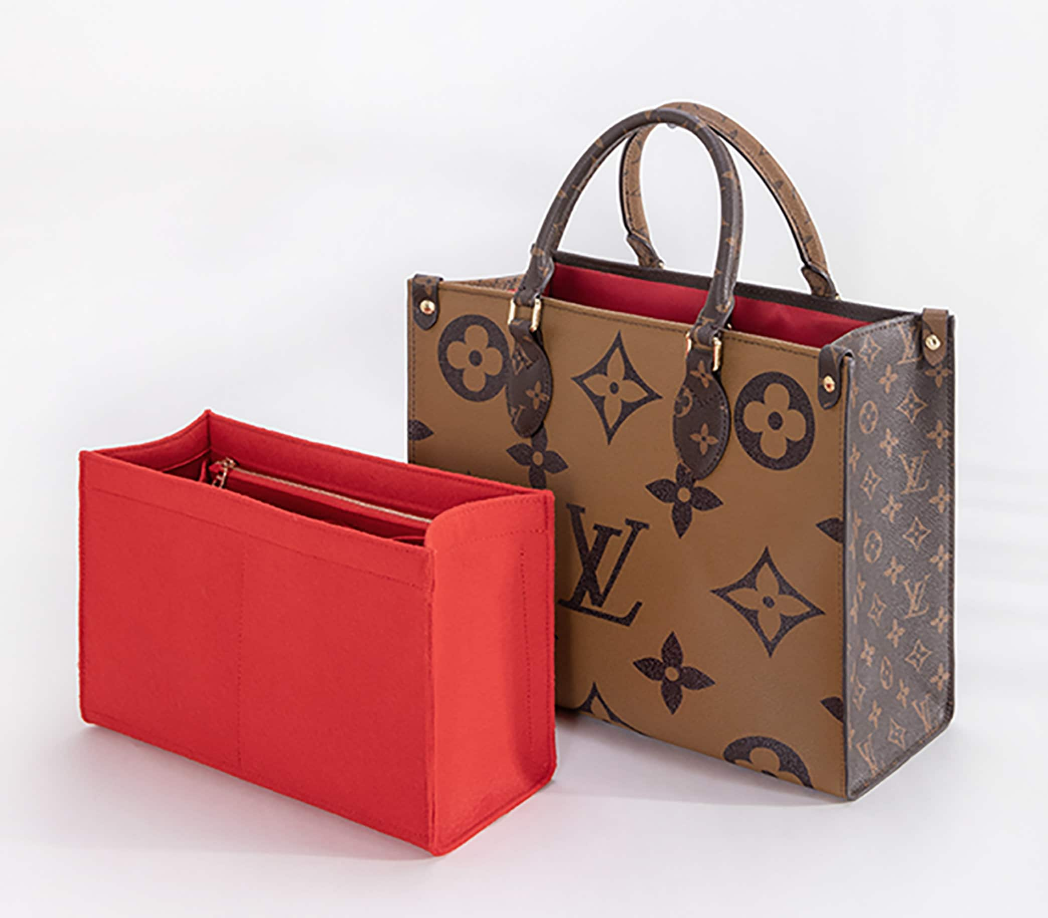 Handbag Organizer For Louis Vuitton Onthego MM Bag with Single Bottle