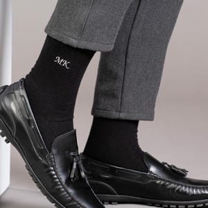 Custom Embroidered Groomsmen Socks, Personalized Wedding Socks, Groomsmen Proposal Socks, Custom Wedding Socks, Monogrammed Bamboo Socks