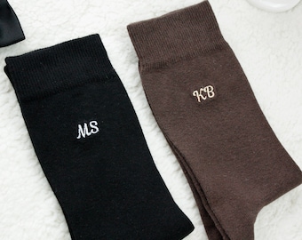 Groomsmen Socks Personalized, Wedding Best Man Gifts, Custom Embroidered Socks for Men, Custom Wedding Socks, Father of the Bride Socks