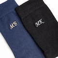 Personalized Embroidered Groomsmen Cotton Socks, Monogrammed Wedding, Groomsmen Proposal Gift