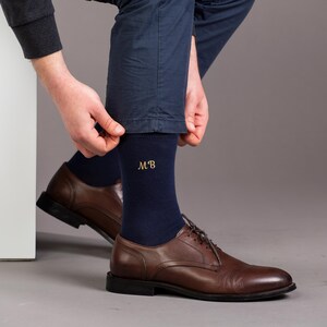 Custom Embroidered Monogram Bamboo Socks, Personalized Groomsmen Socks, Mens Wedding Socks, Custom Wedding Gifts, Best Man Socks, Groom Gift