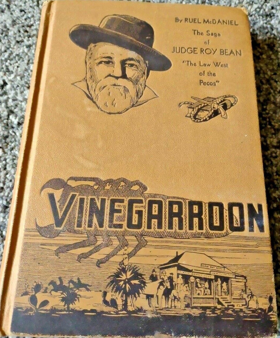 Vintage Book Vinegarroon the Saga of Judge Roy Bean by Etsy