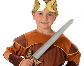 Roman Warrior Boys Fancy Dress Greek Gladiator Kids Costume