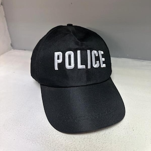 Police Cap Adults Fancy Dress Cop Hat Mens Ladies Costume Accessory