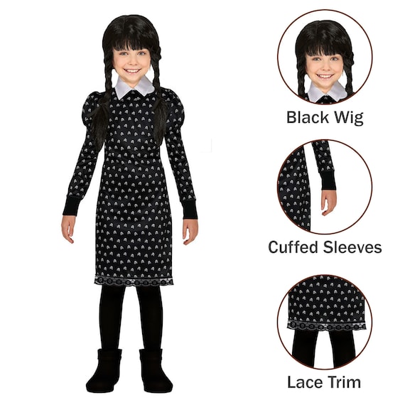 Kids Gothic School Girl Wig Kids Gothic School Girl Wig