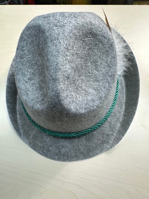 Bavarian Brown Trenker Hat with Feathers main image 1