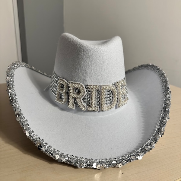 Adult's Bride Cowboy Hat Ladies Hen Do Fancy Dress Womens Hen Night Costume Accessory Bachelorette Party Wedding Gifts