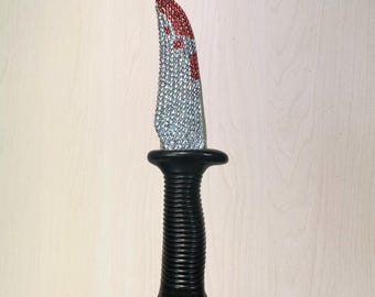 Ghost Face Bling Fake Knife Scream Accessory Halloween Party Supply