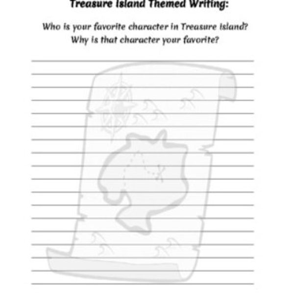 Treasure Island Themed Writing Prompts