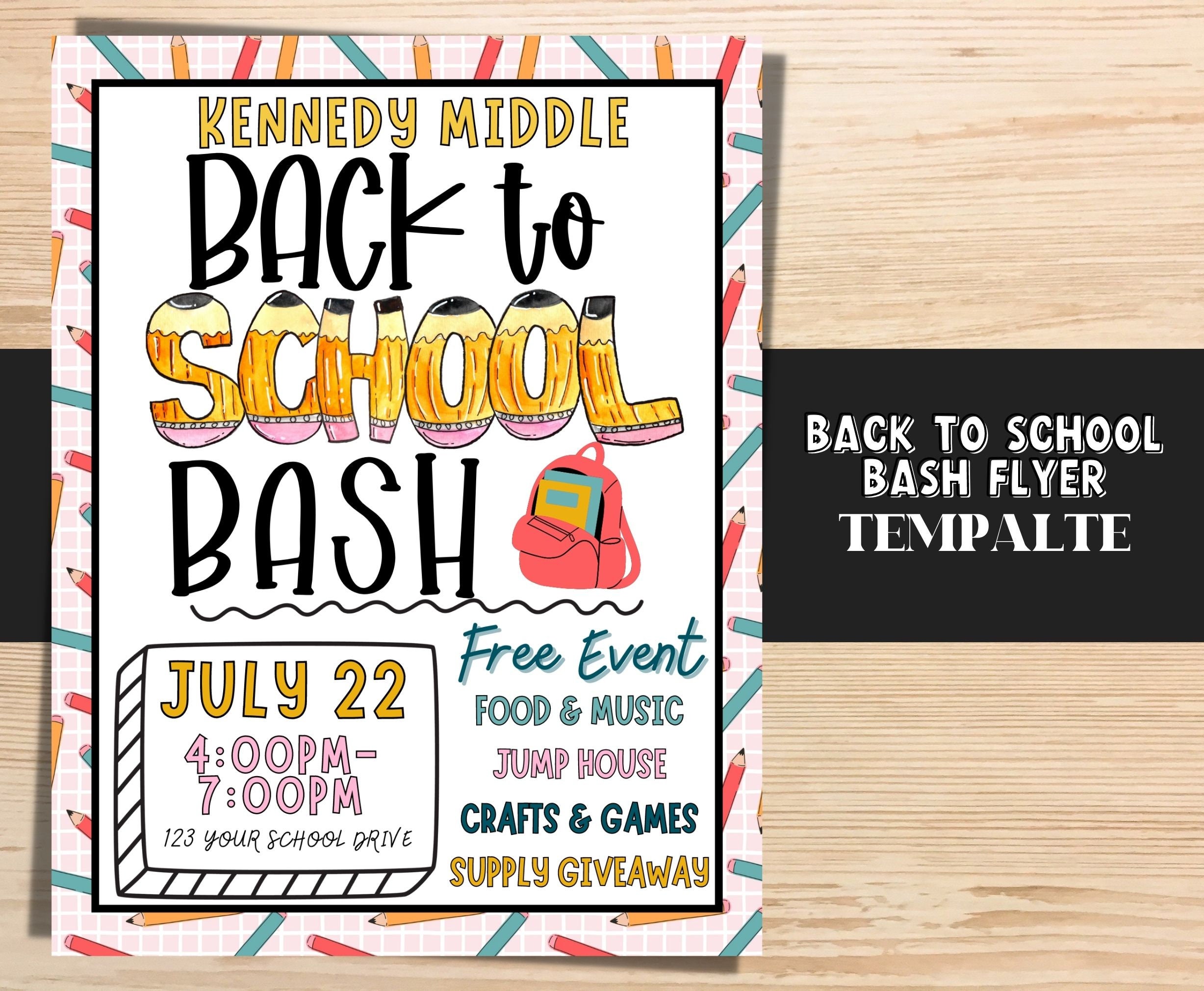 🚨HAPPENING NOW!!! Come join us for our Back to School Backpack