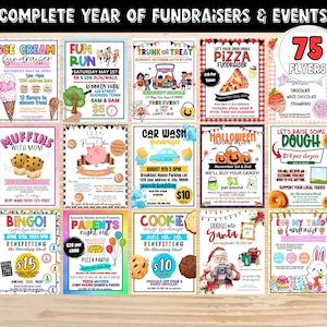 EDITABLE PTA Fundraiser Flyer| School Fundraiser Flyer | PTA Events Flyer | Fall festival | Book Sale |   Editable Back to school flyer