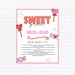 PTA PTO Valentine's Day Candy Gram |valentine School Fundraiser Flyer ...