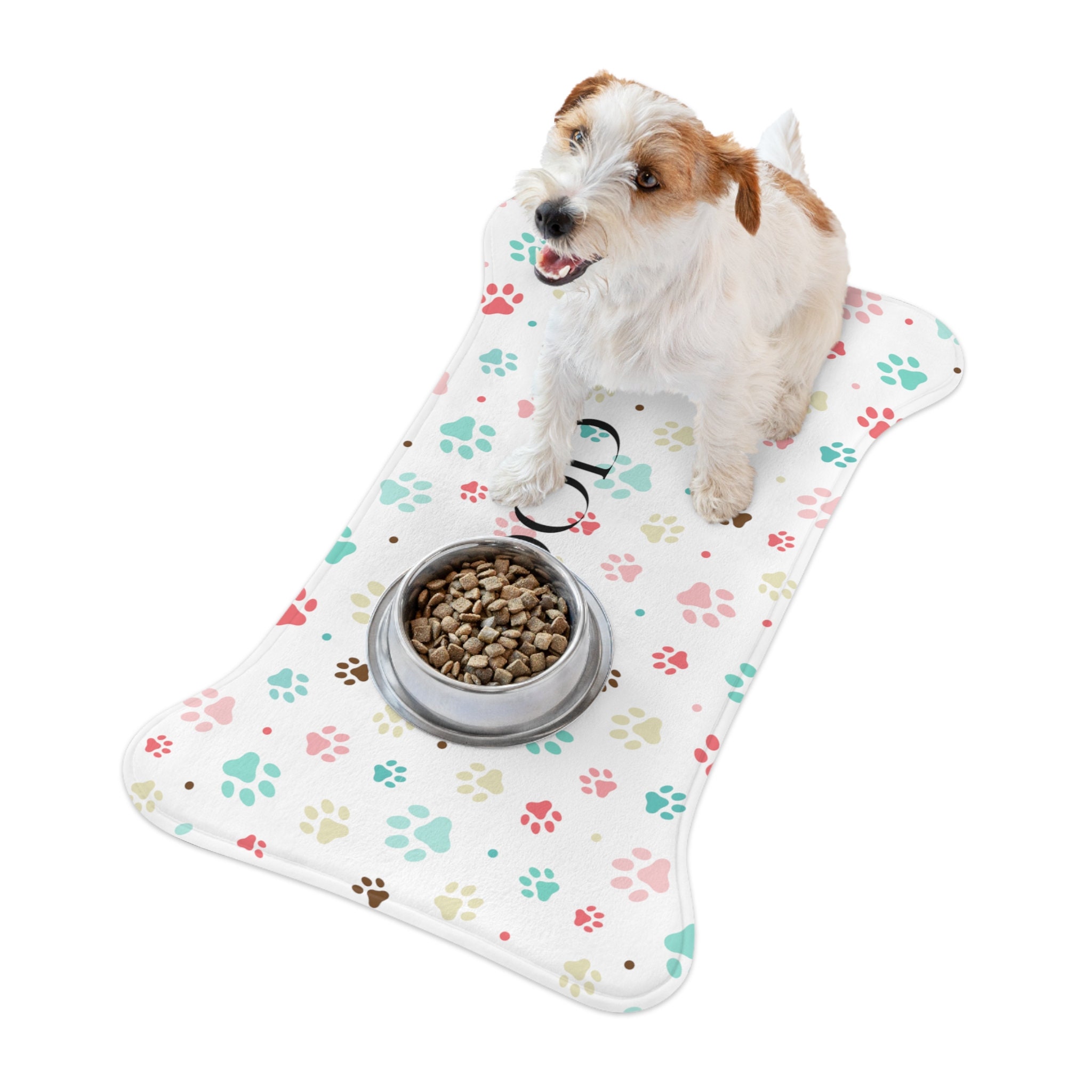 『1年保証』 DogBuddy Dog Food Mat Waterproof for and Water Bowl with Edges