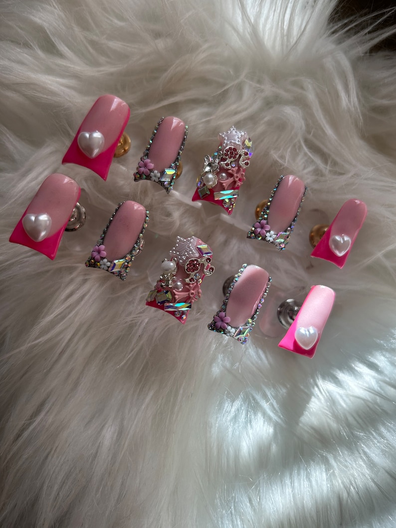 Pink Duck Junk Nails - Etsy