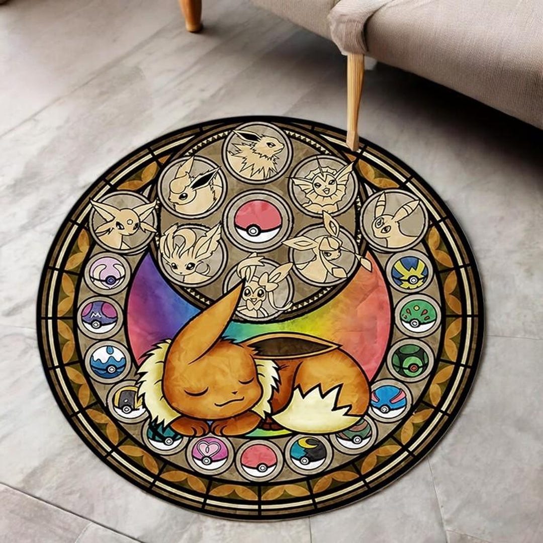 Eevee Rug, Vaporeon Rug, Espeon Rug, Sylveon Rug, Leafeon Rug, Umbreon ...