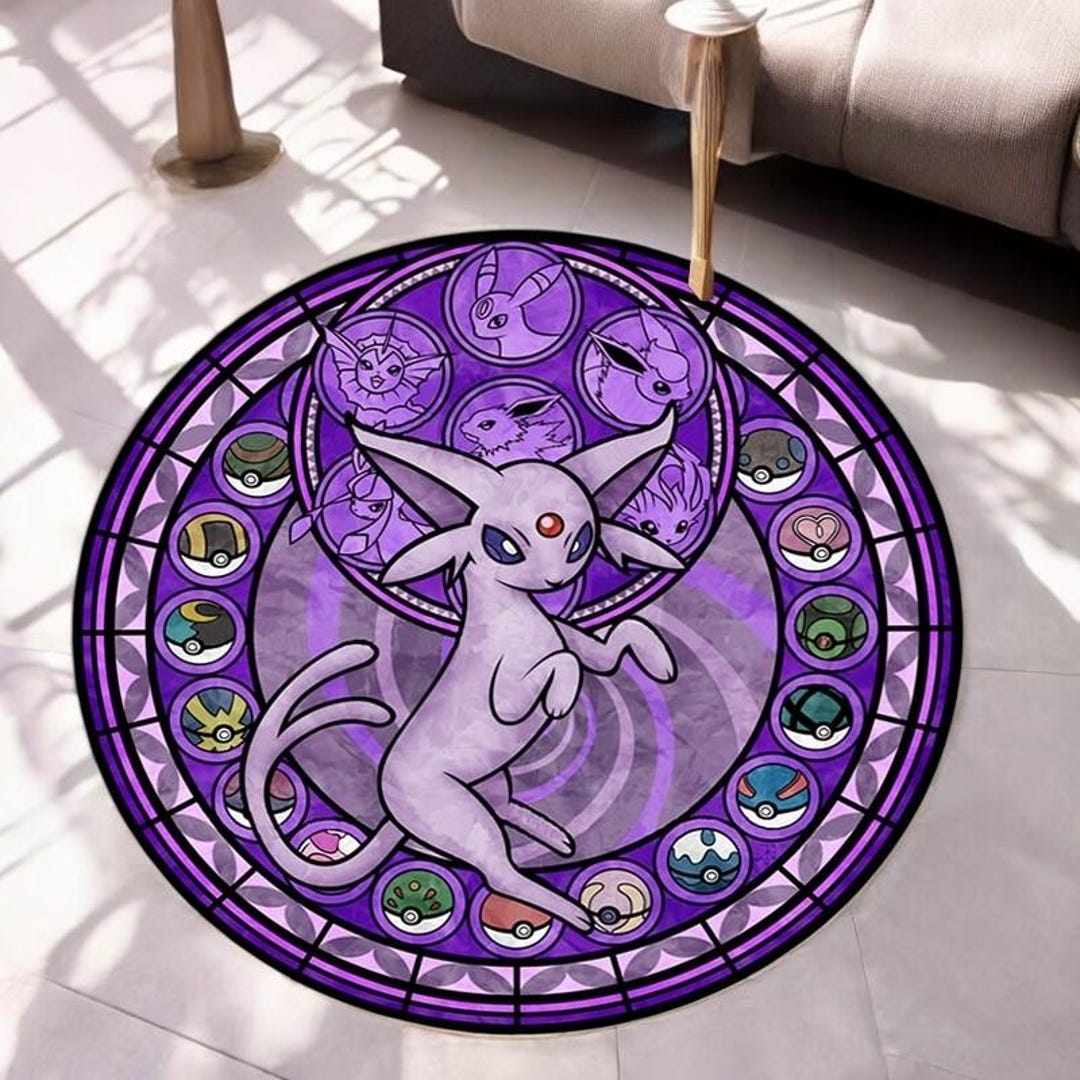 Eevee Rug, Vaporeon Rug, Espeon Rug, Sylveon Rug, Leafeon Rug, Umbreon ...