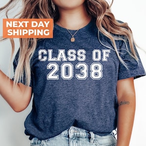 Class of 2038 Shirt, Grow With Me, Class Of 2038 T shirt, Growing Up Shirt, Graduation Gift, 2038 Shirt, First Day of School, Class of 2038
