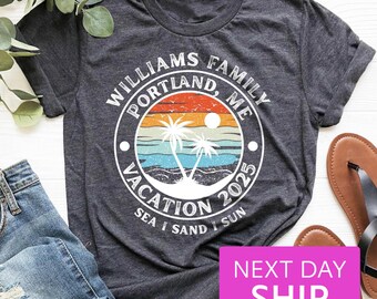 Custom Family Vacation Shirt, Personalized Summer Trip Tee