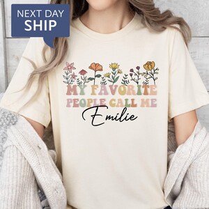 My Favorite People Call Me Grandma Shirt, Custom Grandma Tshirt, Personalized Grandma Shirt, Grandma Announcement, Gifts For Grandma Gift