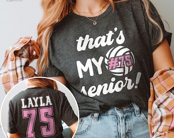 Senior Volleyball Mom T-Shirt, Custom Team Shirt, Senior Night Gift