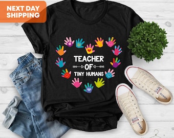 Teacher of Tiny Humans T-Shirt, Preschool Teacher Gift