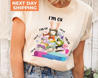 Funny Quilting T-Shirt, Sewing Machine, I'm Ok Shirt