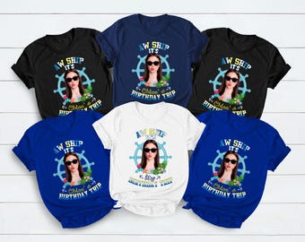 Custom Birthday Cruise Shirt: Personalized Photo Trip, Nautical Tee
