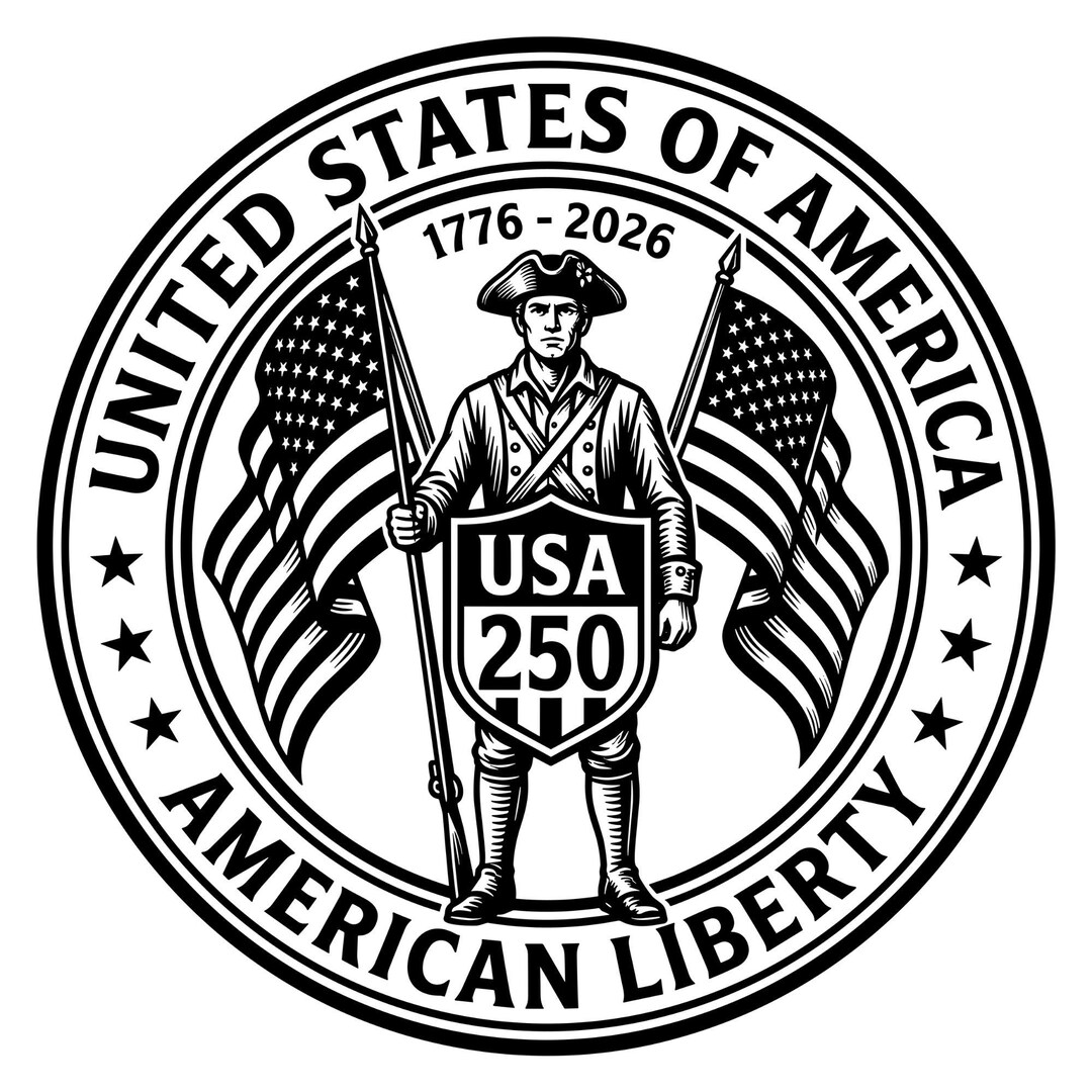 USA 250 Years Anniversary SVG PNG | America 1776-2026 Emblem (digital ...