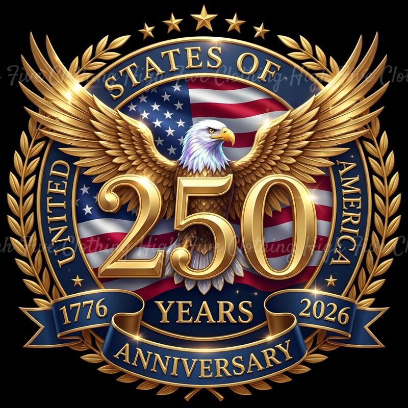 America 250th Anniversary Wall Art Etsy