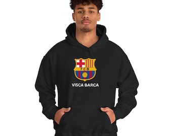 Felpa con cappuccio FC Barcelona, comoda felpa con cappuccio da calcio, felpa con cappuccio Visca Barcelona, felpa con cappuccio invernale.