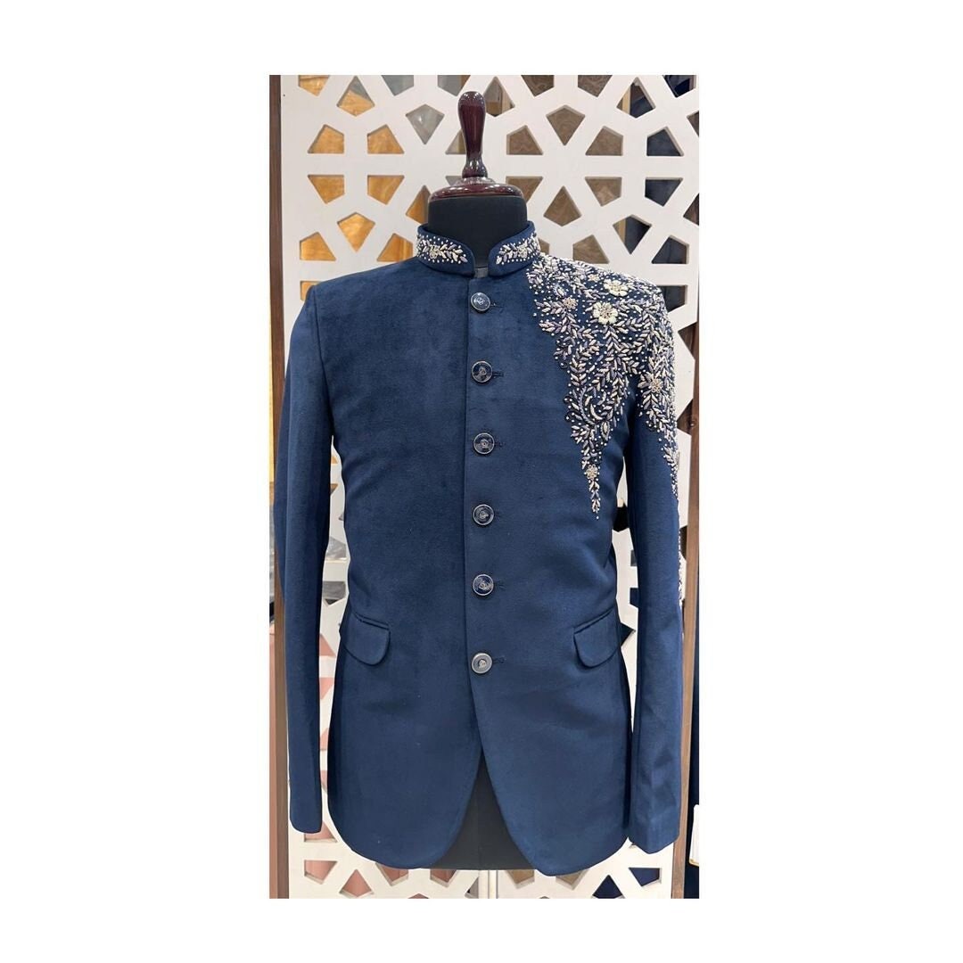 jodhpuri suit for men with shawl