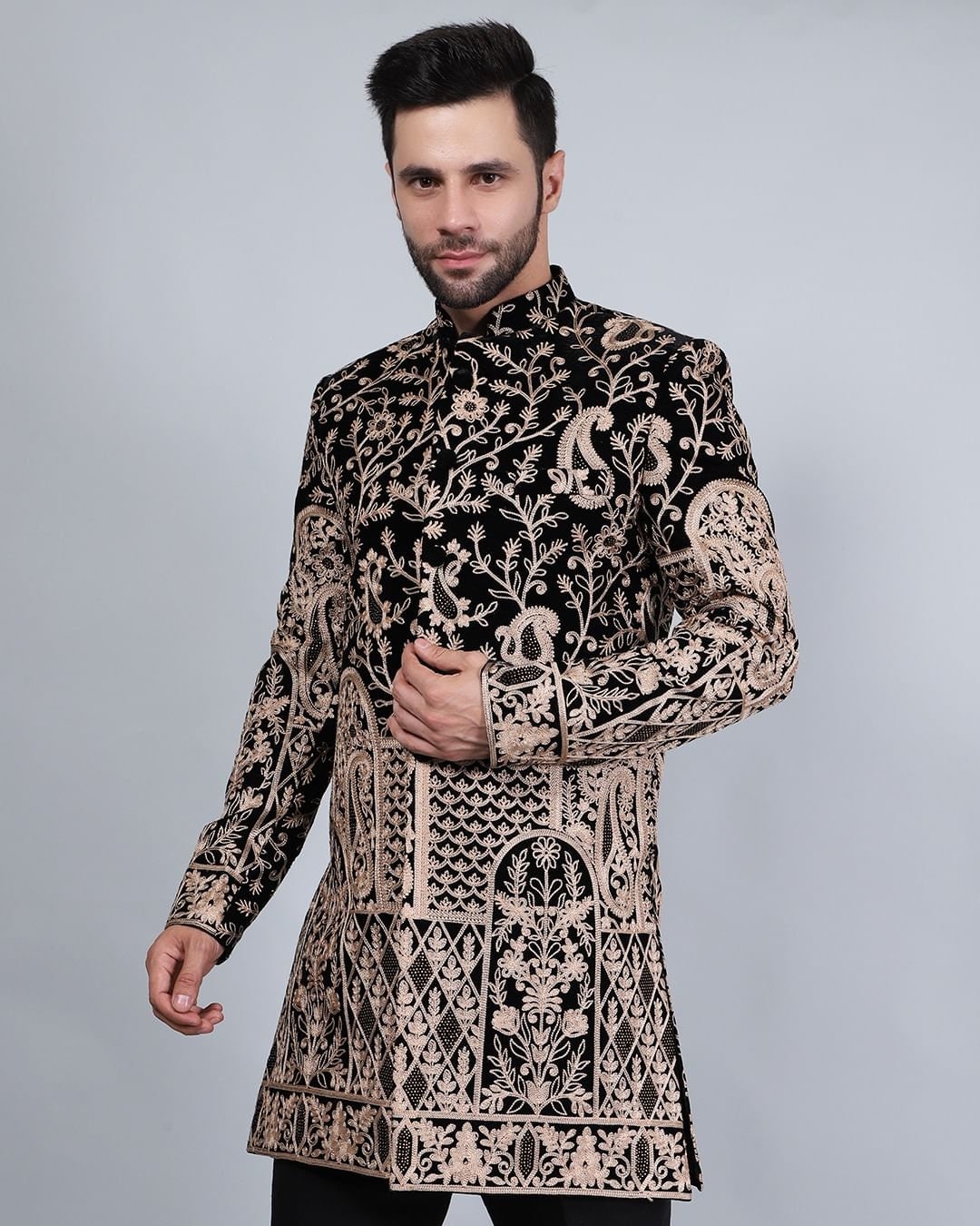 jodhpuri suit for men with shawl