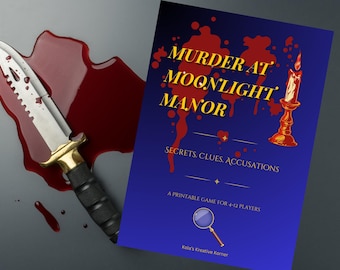 Moonlight Manor Murder Mystery Game | Printable Whodunit (PDF)