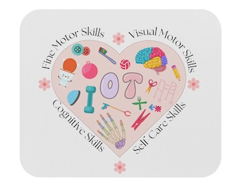 Ergotherapie-muismat (rechthoekig), OT-cadeau, OTA-cadeau, COTA-cadeau, therapiekantoorinrichting, ot-cadeaus, inrichting revalidatiekliniek, revalidatiecentrum