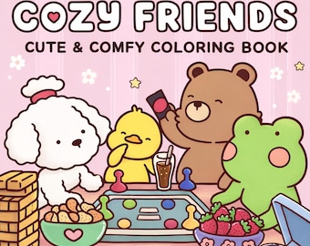 Cozy Friends Colouring Book (40+ Pages!)