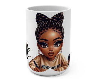 Black Girl Magic 15 oz Mug| Coffee Mug| Black Girl Mug| Inspirational Coffee Cup|Espresso Cup