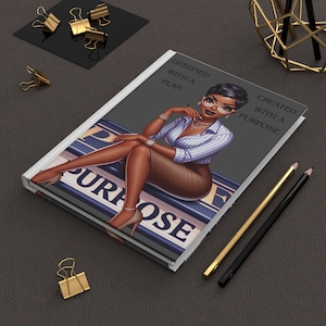 Hardcover Journal/ Gift For Her/Empowerment Notebook/ Black Girl Magic/2024 Journal Notebook/Black Woman Gift