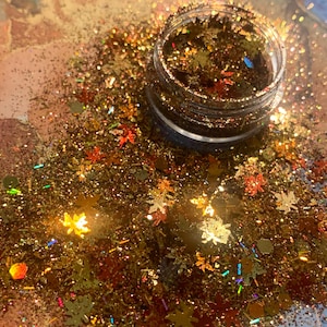Glitter herfstbladeren